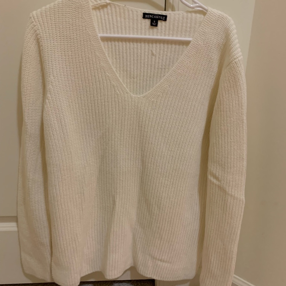JCrew White Sweater